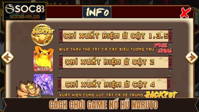 Nguyên tắc chơi game nổ hũ Naruto chi tiết nhất